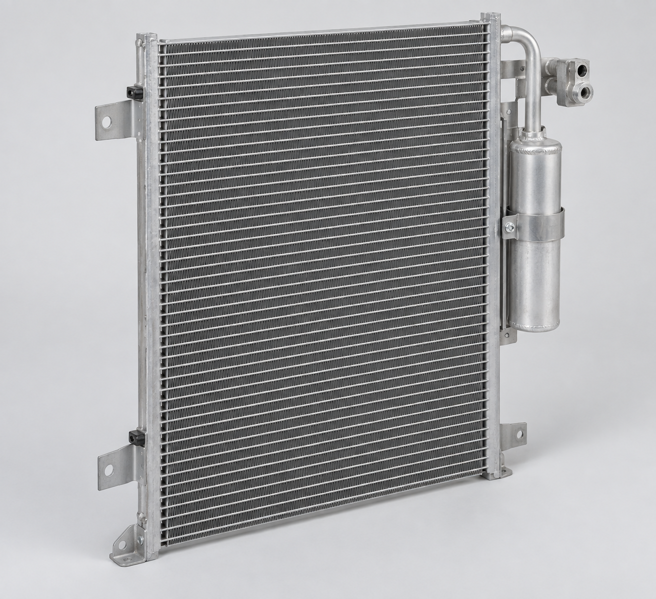 Natural aluminum A/C condenser for Renault Master II, OE 4401424