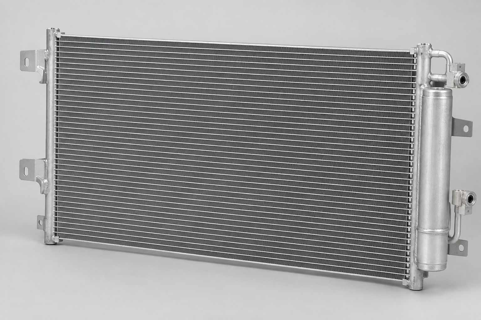 Natural aluminum A/C condenser for Renault Master III, OE 4419449