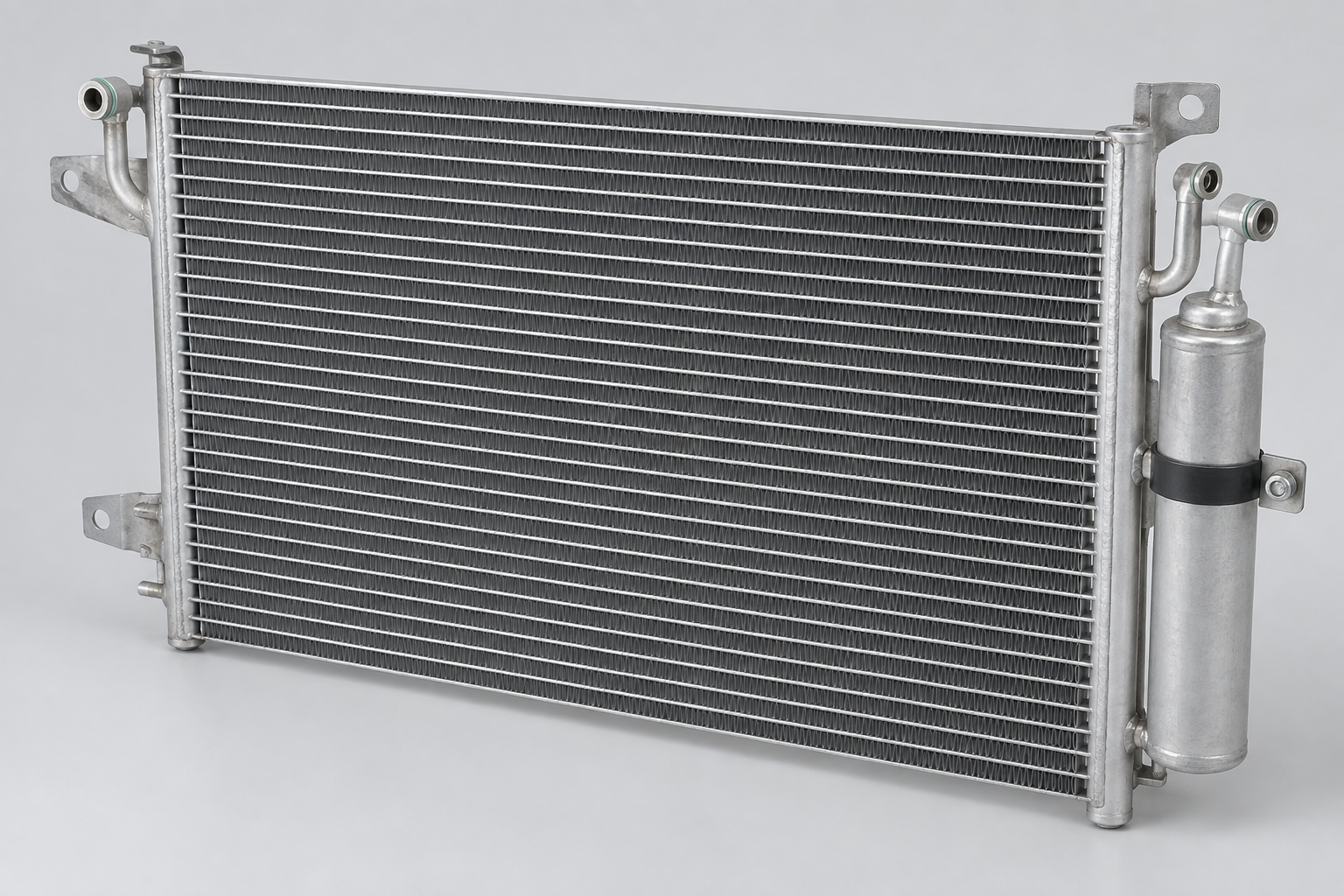 Natural aluminum A/C condenser for Renault Kangoo, OE 7700428083